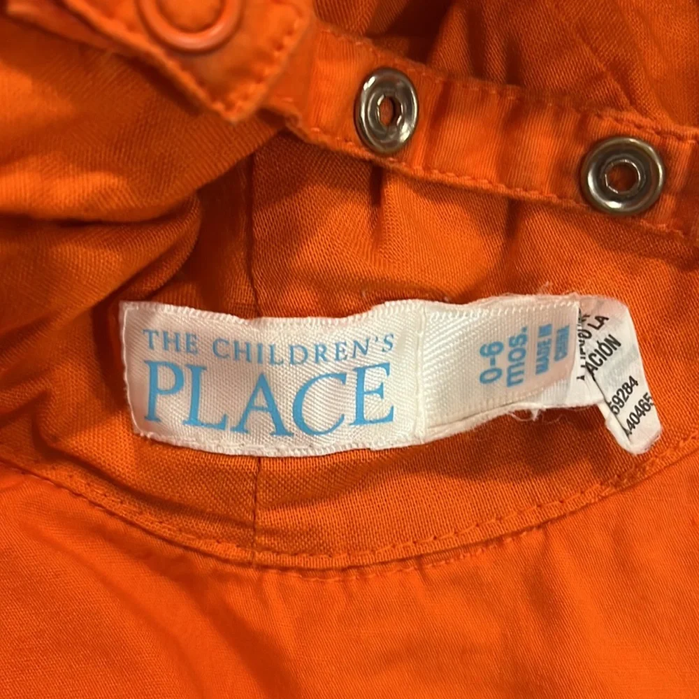 Vintage Baby The Children’s Place Cotton Beach Sun Hat in Orange 0-6 Months